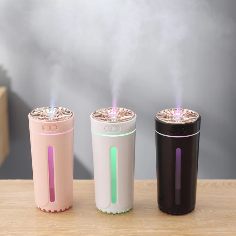 1pcs small silent portable USB car aromatherapy humidifier Colorful night light air humidifier