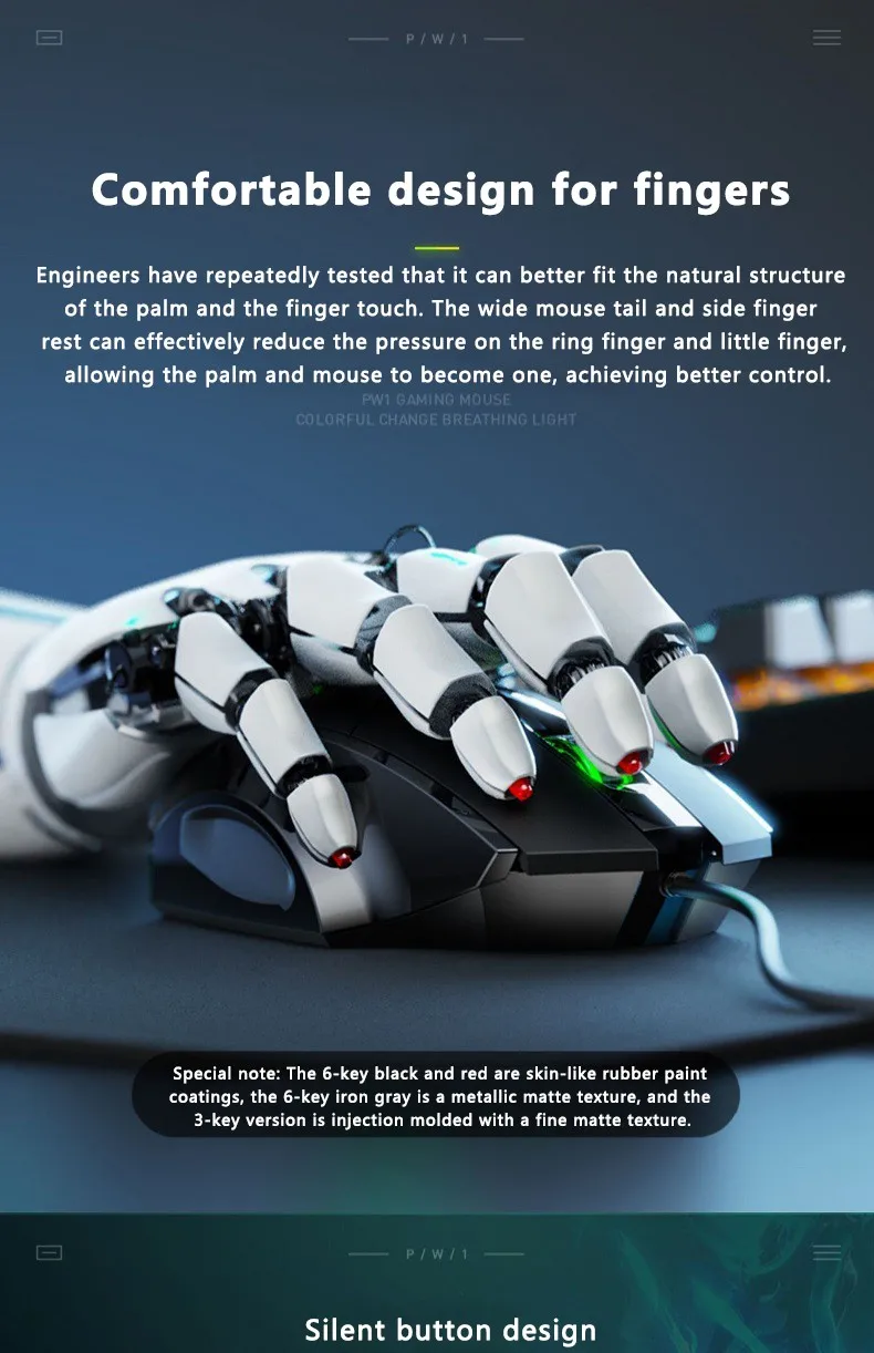 Inphy-W1 Wired Gaming Mouse, Definição de Programação