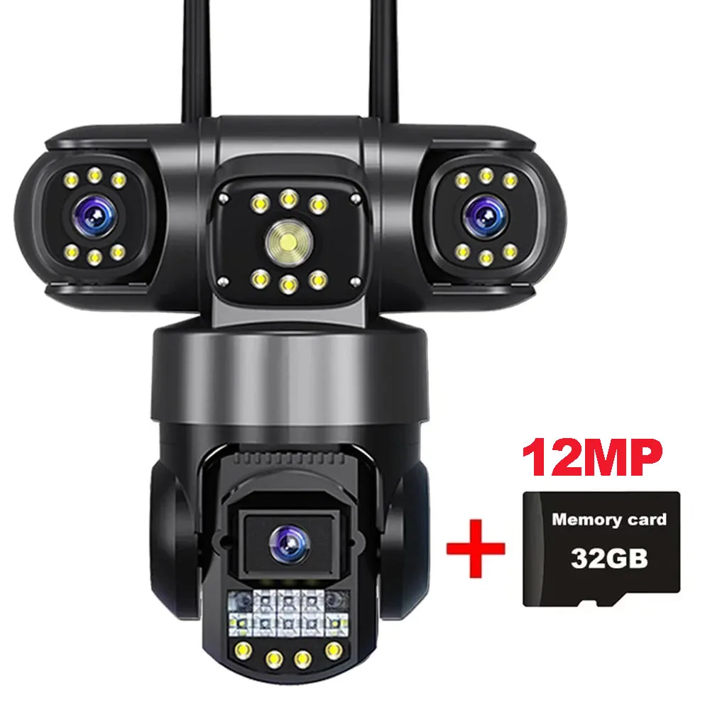 كاميرا 10K 20MP WIFI IP خارجية 4 عدسات 4 شاشات 16X...