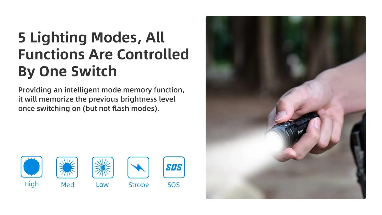Lanterna ao ar Livre à Prova Wuben Lanterna 900 Lumens Dwaterproof Água Edc e6 Led 4 Home & Garden
