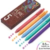 Kawaii Kaco Retractable Stationery 5/10/20 Colors Gel Pens 0.5MM Color ink Smooth Writing for Journals Notebooks Planner Drawing 5