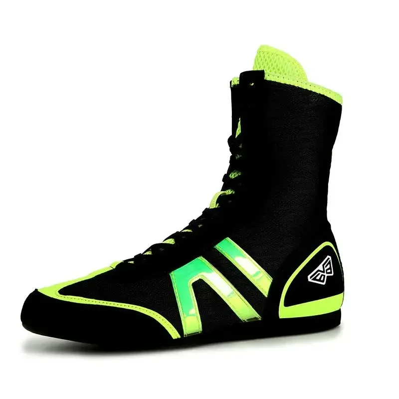 High Tube Kid Boxing Sneakers Indoor Fitness Shoes Men's Ultra Light Training Weightlifting Fighting Shoes