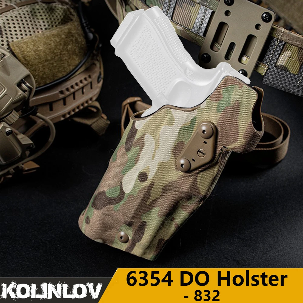 63do Tactical Pistol Holster For Glock 17/19 With X300/x300u Flashlight Tactical Hunting Airsoft
