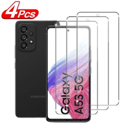 Premium 9H Tempered Glass Screen Protector - 2/4 Pack, Ultra - Clear HD for 2 pieces (Galaxy A53 5G)