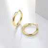 Shevalues Chunky Hoop Earrings Set for Women With 925 Sterling Silver Needle 14K Real Gold Plated New Modern Fashion Jewelry 1