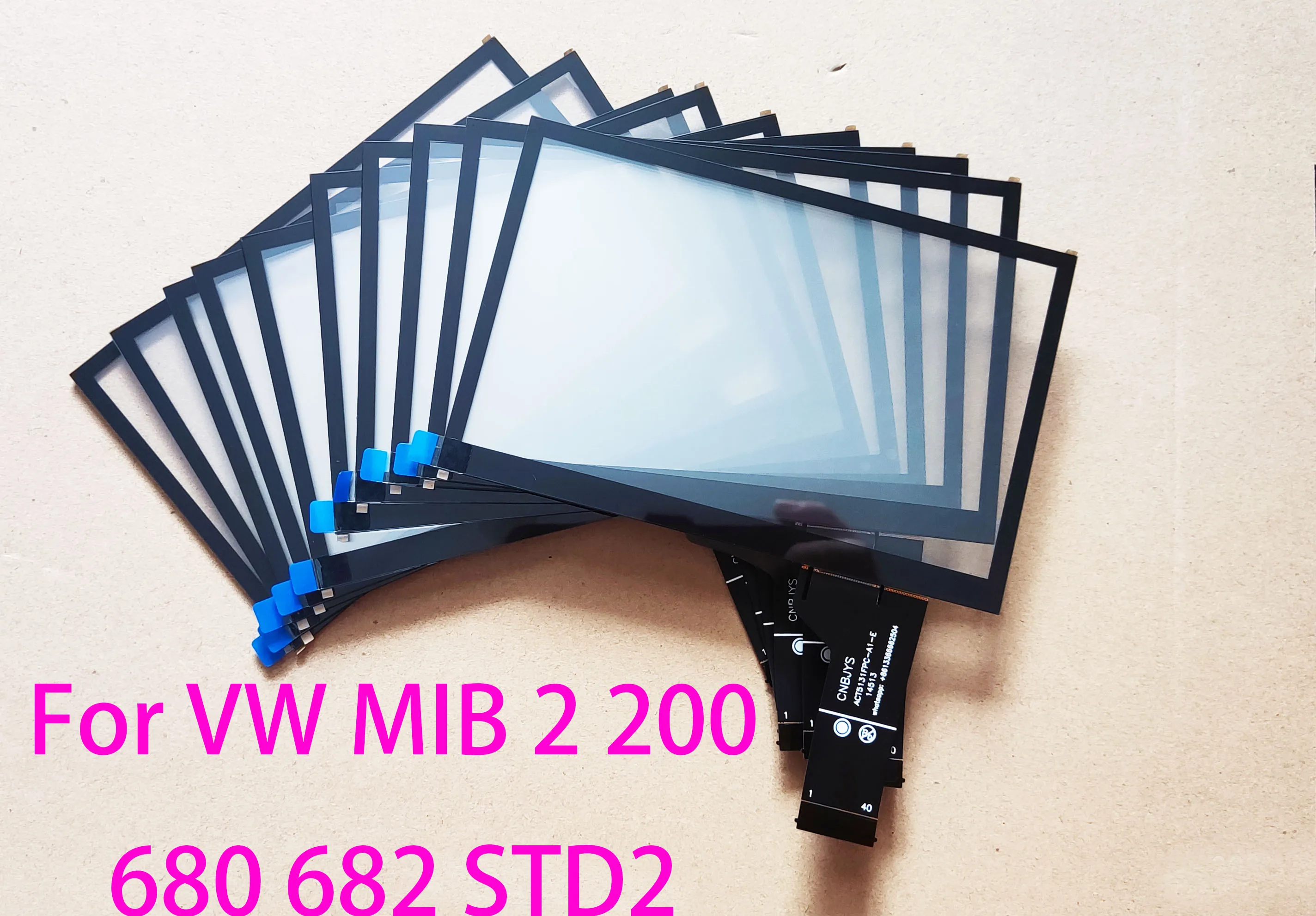 10pcs 6.5 inch Touch Screen For VW MIB STD2 TDO-WVGA0633F00039/36 WVGA0633F00045 Car Multimedia Player 680 682 200 684
