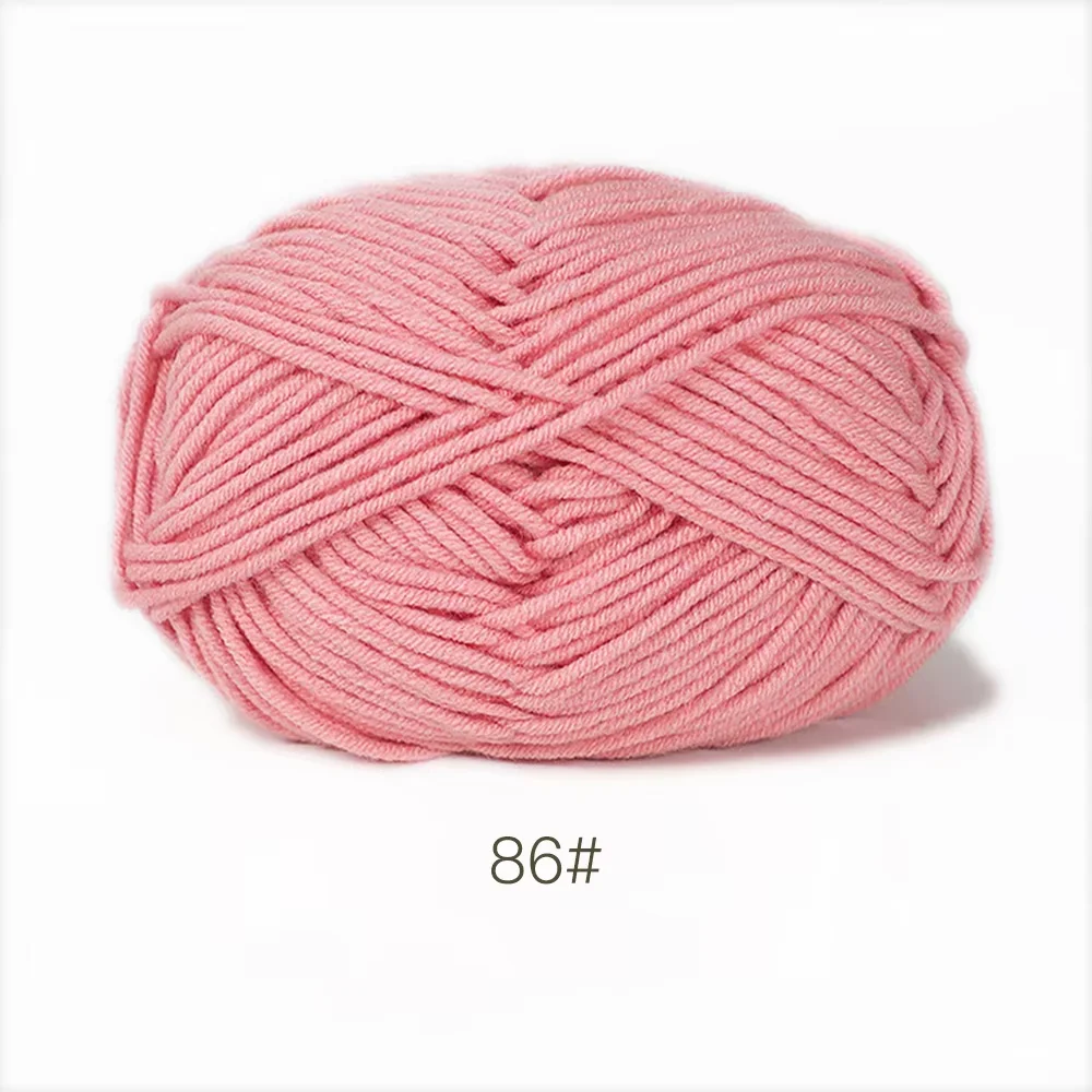 Luxurious Soft Milk Cotton Yarn Pack for Knitting and Crochet Projects - 5PCS, Total 250g
