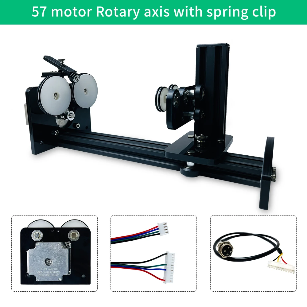 wall mounted woodworking bench Co2 Laser Rotary Axis Y-axis Rotary Roller Laser Engraver Attachment Use for Column Cylinder Bottle Cans Engraving wood saw machine Woodworking Machinery