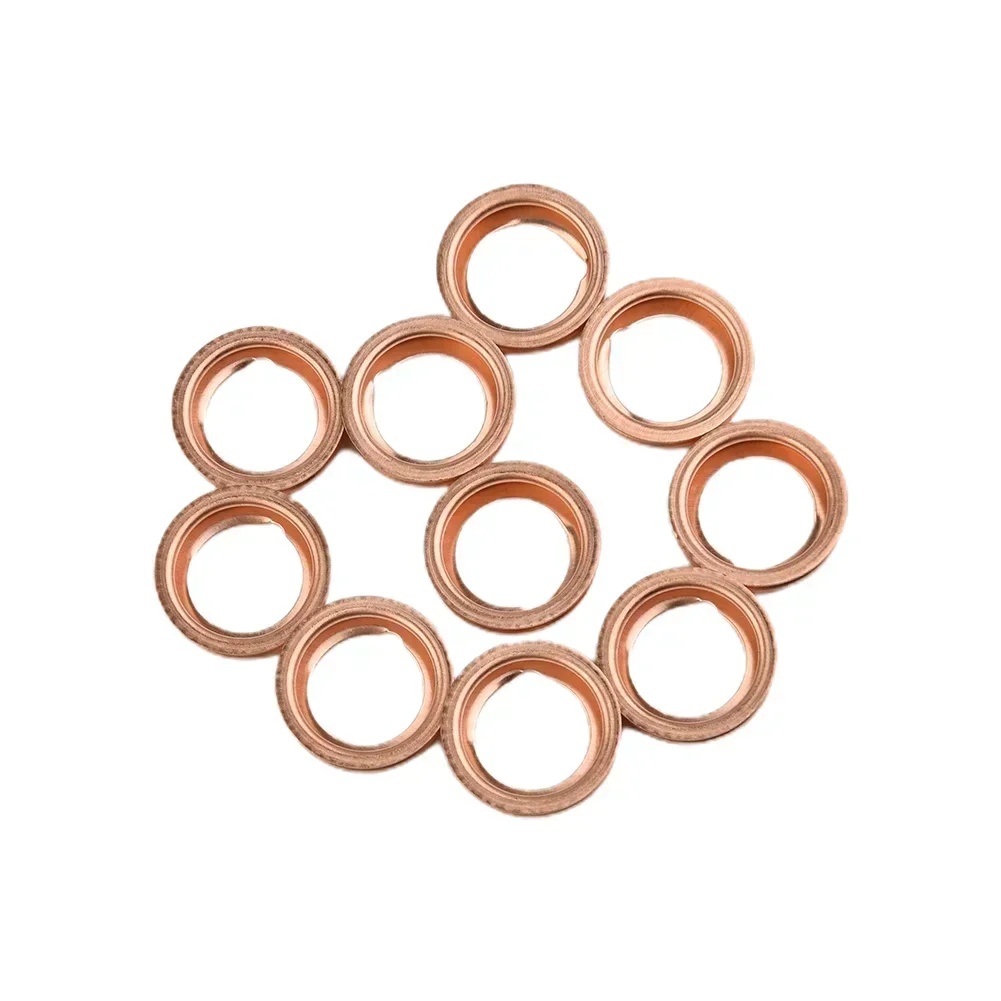 Oil Drain Plugs 10Pcs Oil Drain Screw Gasket Copper Washer For Nissan 11026-01M02 11026-JA00A Infiniti 2010-2011 Juke