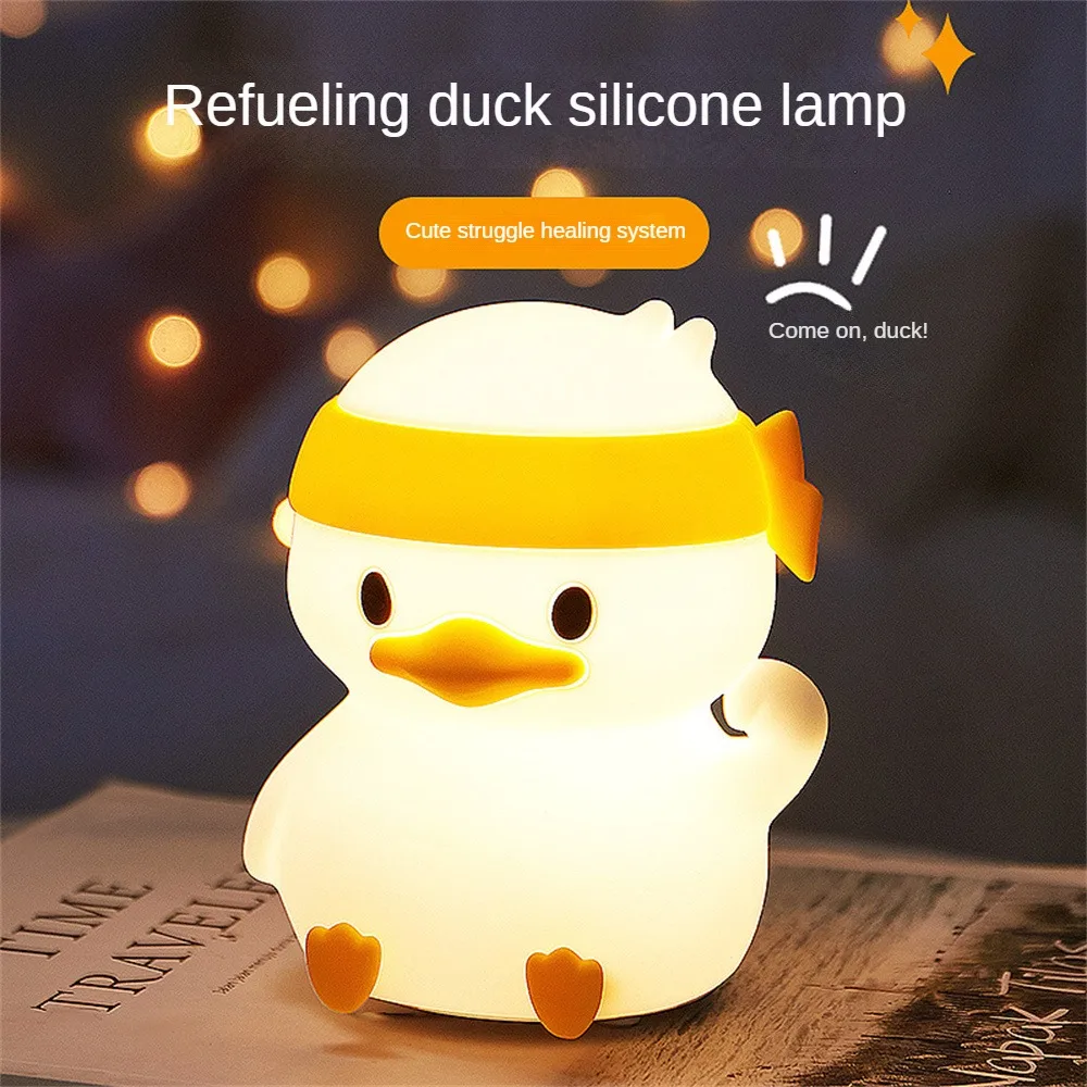 

Pat Light Silica Gel Soft Charging Mode Decorate Creativity Button Household Exquisite Bedroom One Key Adjustment Night Light