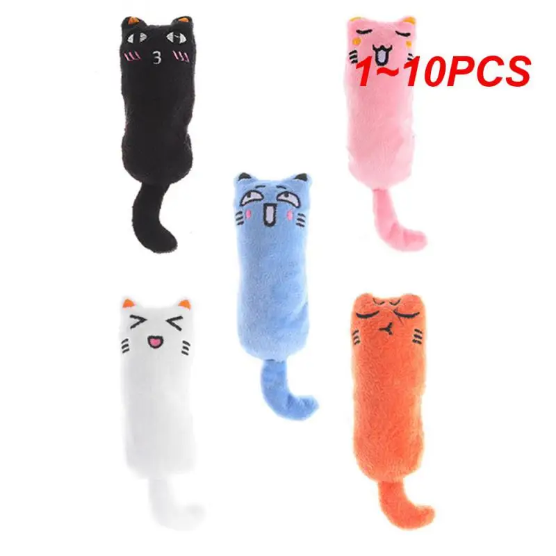 

1~10PCS Catnip Toy Soft Funny Cute Mini Interactive Chewing Squeaky Toy Cat Doll Lovely Creative Plush Cat Toy Pet Accessories