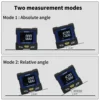 SHAHE Digital Angle Gauge Protractor Inclinometer With Flip Up Display Bubble Level Box Measures 4*90 and 2*180 Degree Ranges 6