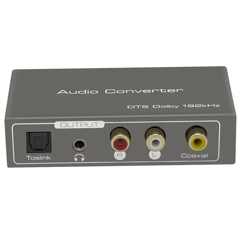 

-Compatible ARC Audio Converter Digital Coaxial+Toslink+ARC Audio To Coaxial+Toslink+L/R+Aux Port For PS4