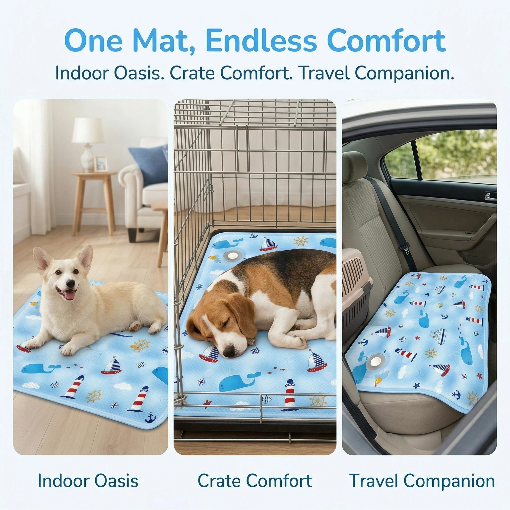 Summer Pet Cooling Pad For Dogs And Cats Universal Cooling Mat_voghion.com