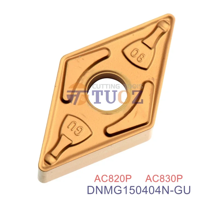 DNMG150404N-GU AC820P AC830P 100% Original Carbide Inserts DNMG 150404 150404N -SU DNMG1504 CNC Turning Tools Lathe Cutter