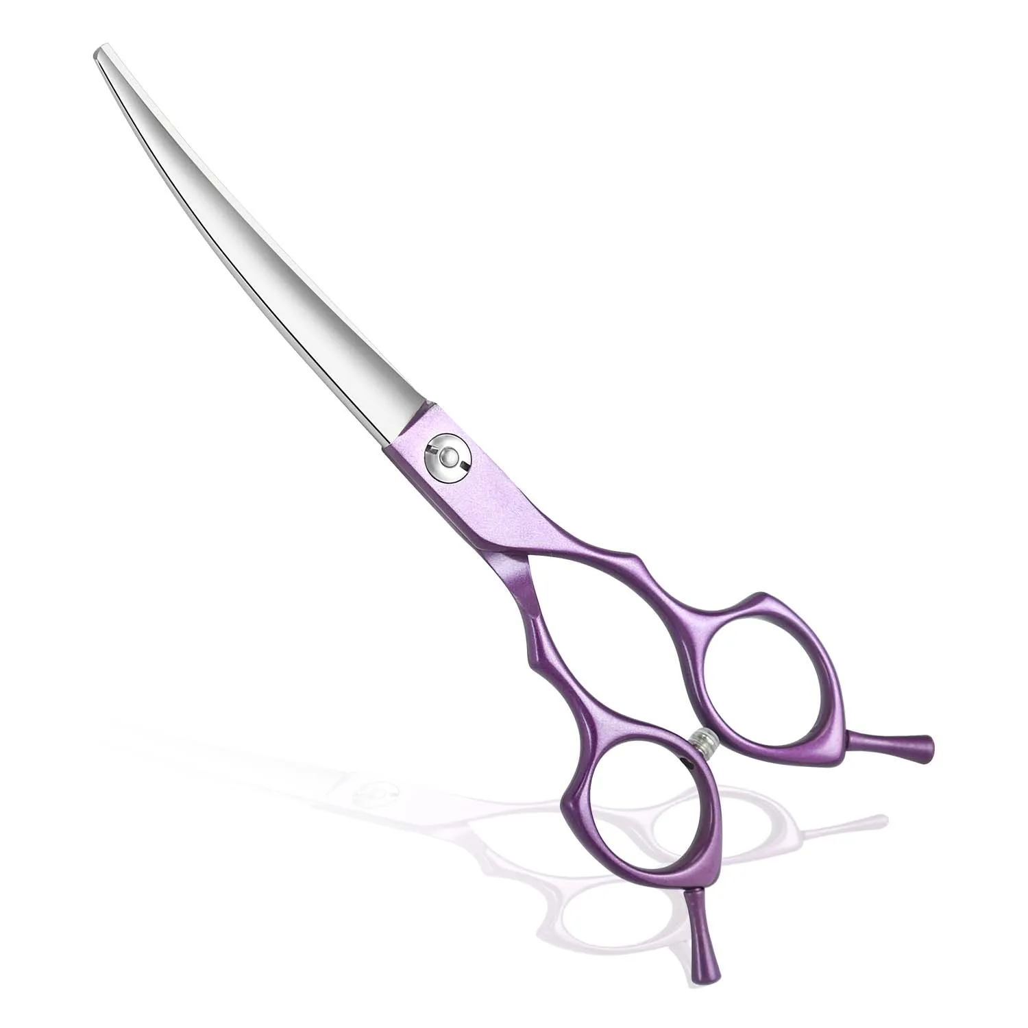 Curved Pet Hair Scissors Grooming Both Hand Available Stainless Steel Dog Scissors Pets Shears Animal Cutting