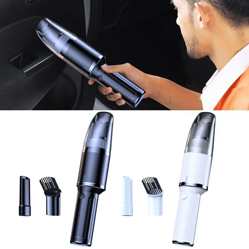 

Car Vacuum 2-in-1 Wireless Handheld Cleaner Mini Handheld Vacuum Cleaners High Speed Turbine Motor And Air Duct Vacuuming