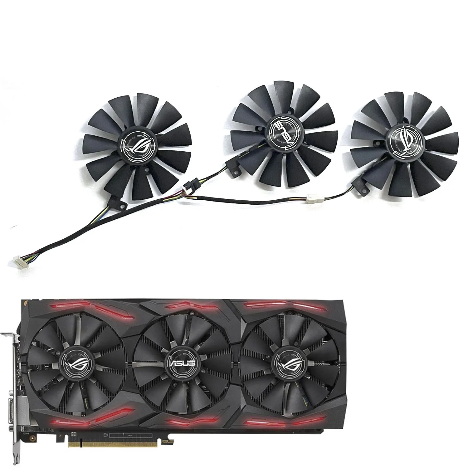 Ventola Di Raffreddamento Originale Nuovissima 87Mm 7Pin Fdc10U12S9-C Fdc10H12S9-C Gpu Per Asus Strix Gtx 1060 Oc 1070 1080 Gtx 1080Ti Rx 480