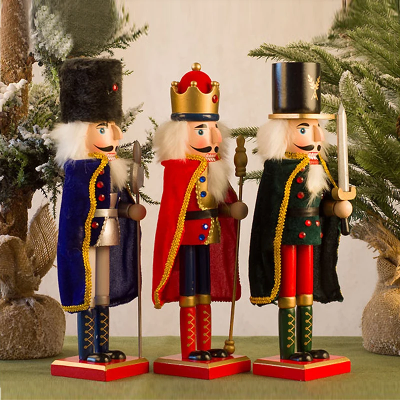 Decorazione natalizia schiaccianoci Burattino Soldato Mantello Re