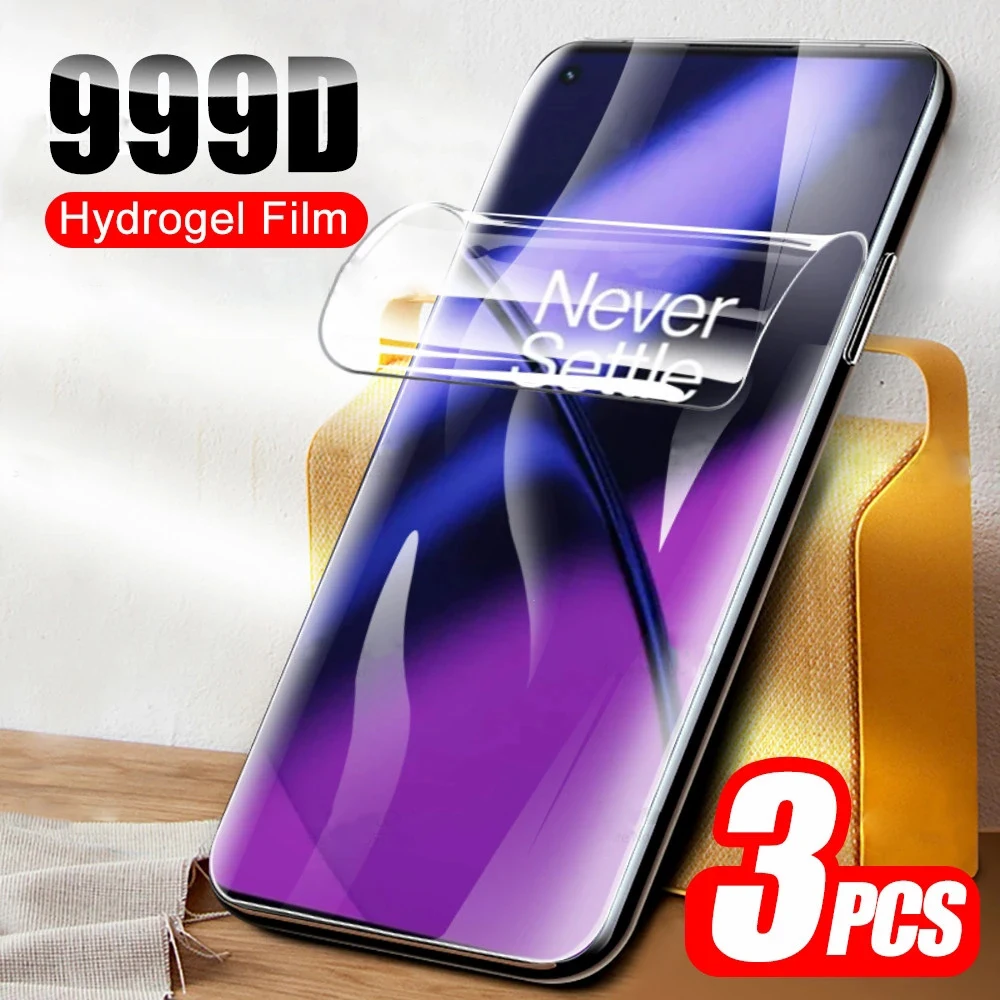 

3PCS Hydrogel For 12 11 10 9 8 ACE Pro Protection Film On OnePlus 10R 9R 8T 7T 6T Nord N10 N100 N20 5G Gel Film