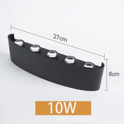 Waterproof High - Brightness LED Wall Lamp for Indoor and Outdoor Garden Decoration (10W)