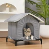 Fully Insulated Shelter for Stray and Feral Cats Cat House for Indoor and Outdoor Cats in Summer, Waterproof Winter warm cat bed 5