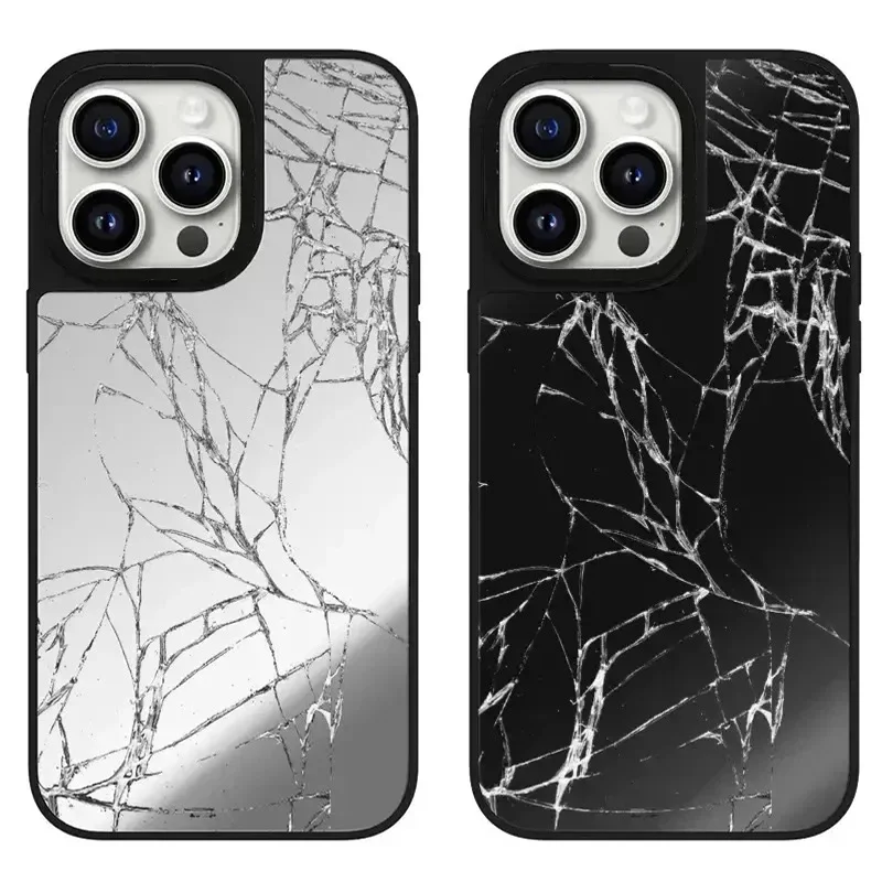 

Creative Broken Mirror Pattern iPhone 11 12 13 14 15 Pro Max Protective Case