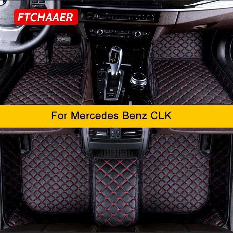 

Автомобильные коврики FTCHAAER на заказ для Mercedes Benz CLK C209 A209 2002-2010, автомобильные коврики, аксессуары для стоп