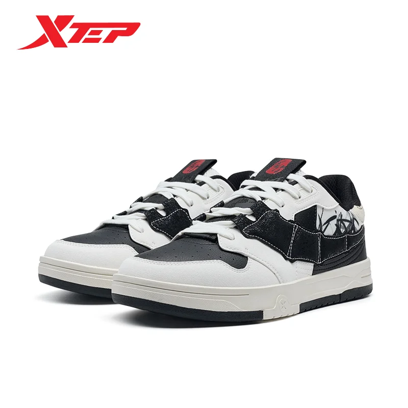 Xtep STEP-1 Skateboarding Shoes For Women Autumn Street Style Skate Shoes Durability Comfortable Sneakers 976318310040