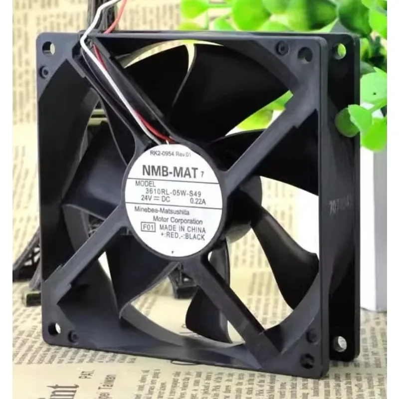 

Новый вентилятор ЦП для NMB 3610RL-05W-S49 24V 0.22A 9025 9 см частота шасси стандарта 90*90*25 мм