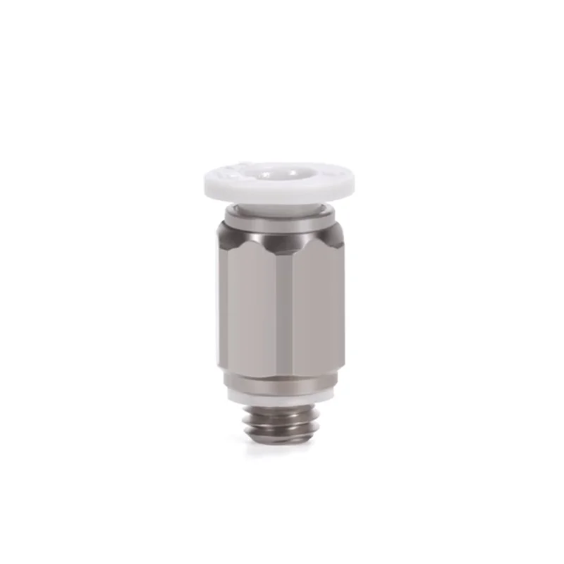 5PCS 3mm-6mm M3-M6 1/8" BSP Male White Elbow Straight Hose Tube One Touch Air Pneumatic Push In Quick Pipe Fitting pipe fitting hose pipe fitting
