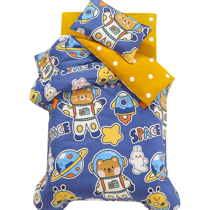 Children baby bedding set for children 100% cotton Bedding sets kindergarten three-piece bedding set