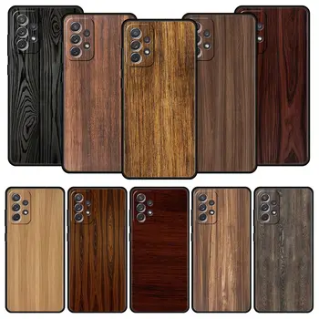 Custodia per telefono in legno intagliato per Samsung Galaxy A51 A71 A41 A31 A21S A11 A01 A03S A12 A23 A53 A32 A52 A13 5G Cover morbida in Silicone Coque
