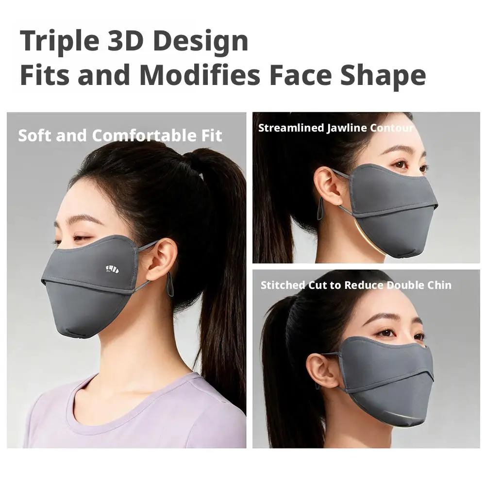 Lot de 3 masques FFP2 FFP3 noirs, beiges, bleus, bruns - Taille unique