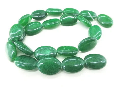 NEW ! 13x18 oval Green Malay Jades Stone Beads for Jewelry Making Bracelet, Necklace Material 15