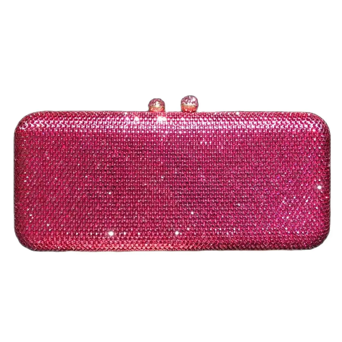 Rhinestone Bag Shining Crystal Rhinestones  Evening Bag Wedding Clutch Bag Long Purse for Women Fashion Party Shoulder Bag
