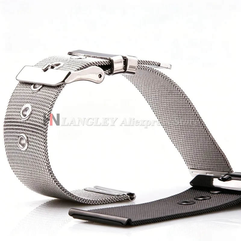 Elegant Milanese Mesh Stainless Steel Watch Band with Quick Release, 1.5mm Thickness