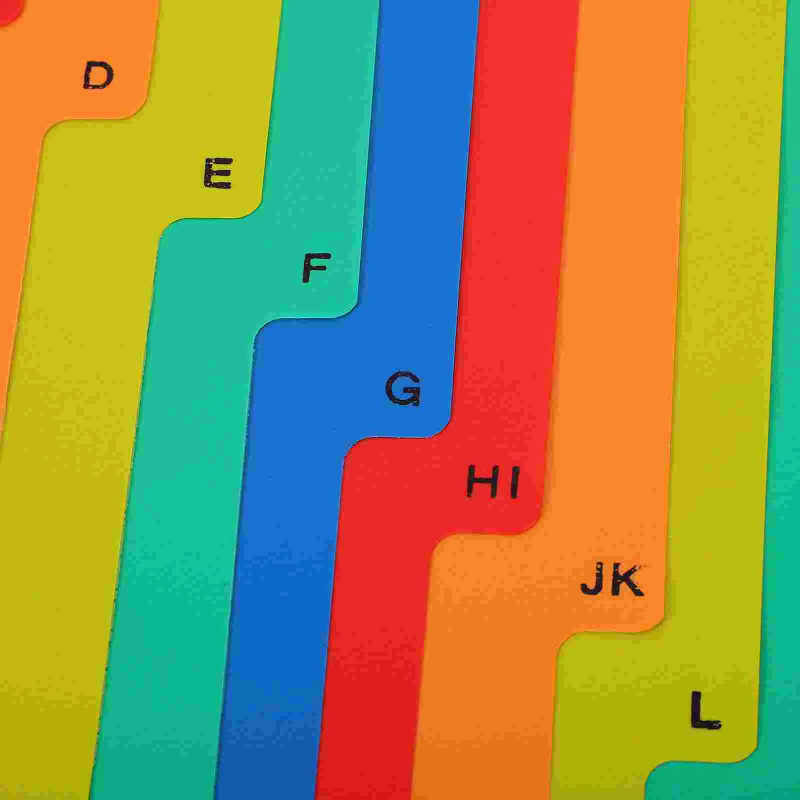 21 Pcs Note Pads A4 Separated Loose Leaf Punched Binder Dividers Loose-leaf Page Markers File Office