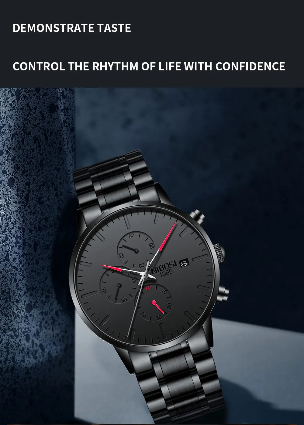 Waterproof Watch Quartz 2588 Nibosi