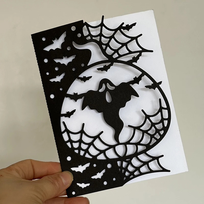 

Halloween Ghost Web Border Tag Metal Cutting Dies Stencils for DIY Scrapbooking Decorative Embossing DIY Paper Cards