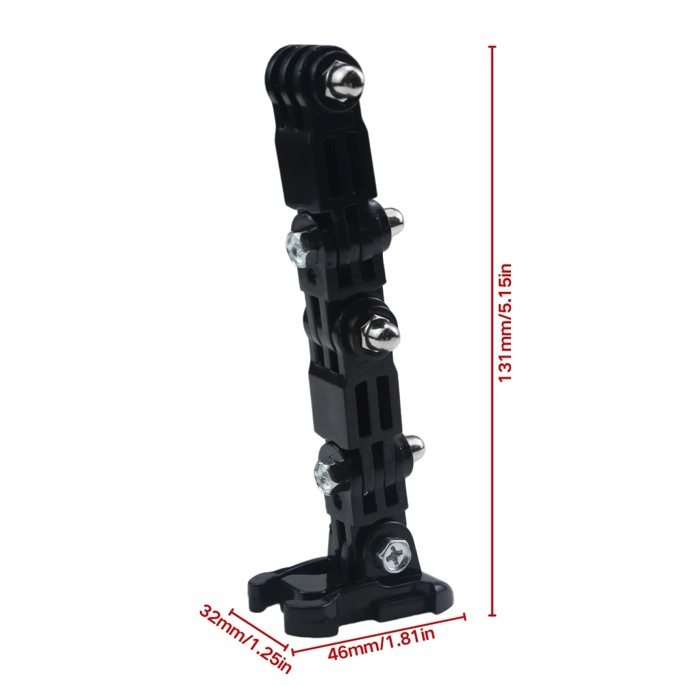 Supporto per Casco con Braccio Estensibile Multi-Articolato per Action Camera Compatibile con GoPro Insta360 Osmo Action - immagine 2