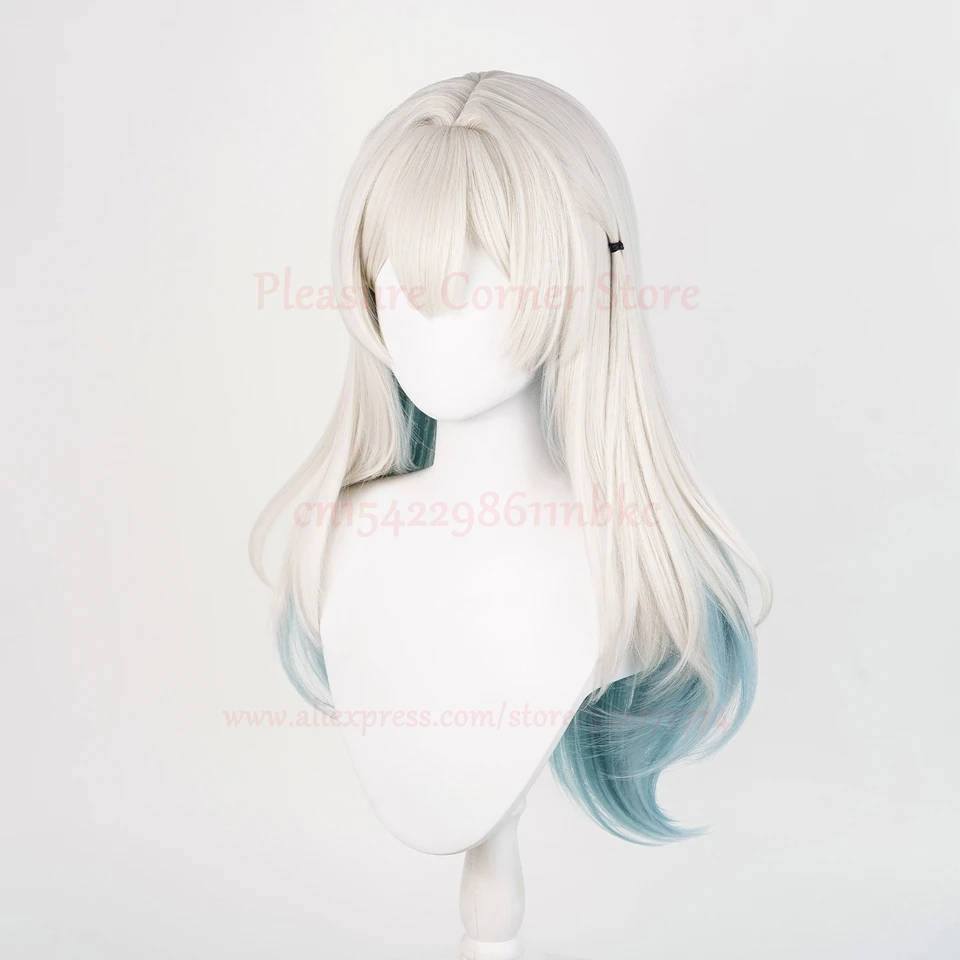 Blade Wig Cosplay Honkai Star Rail Blue Gradient Black Long Straight Hairs For Adult Men Cos Blade Role Playing Party Halloween Christmas(Blade - View #8