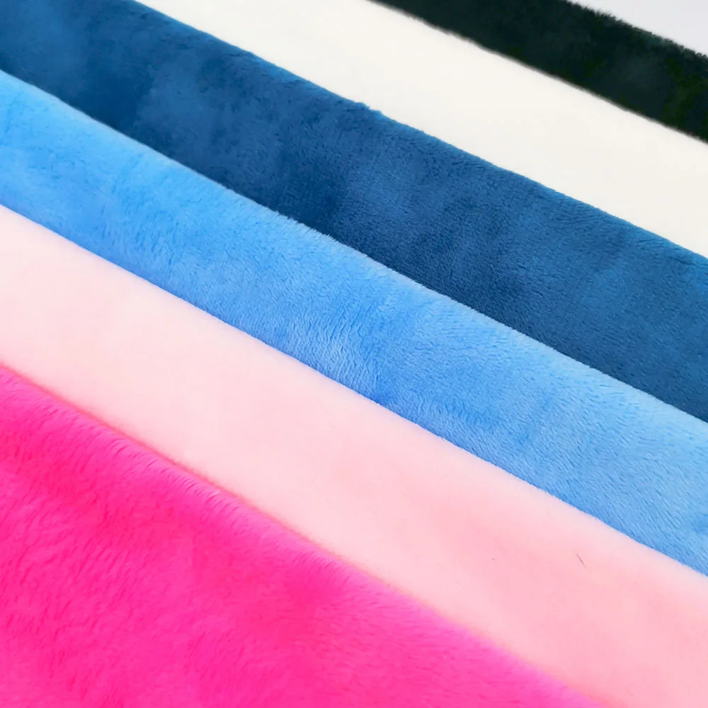 Crystal Velvet Fabric 75x45cm Super Soft Plush for DIY Sewing Quilting Cushion Pillow Toy Sofa Bag Home Textile Upholstery Cloth