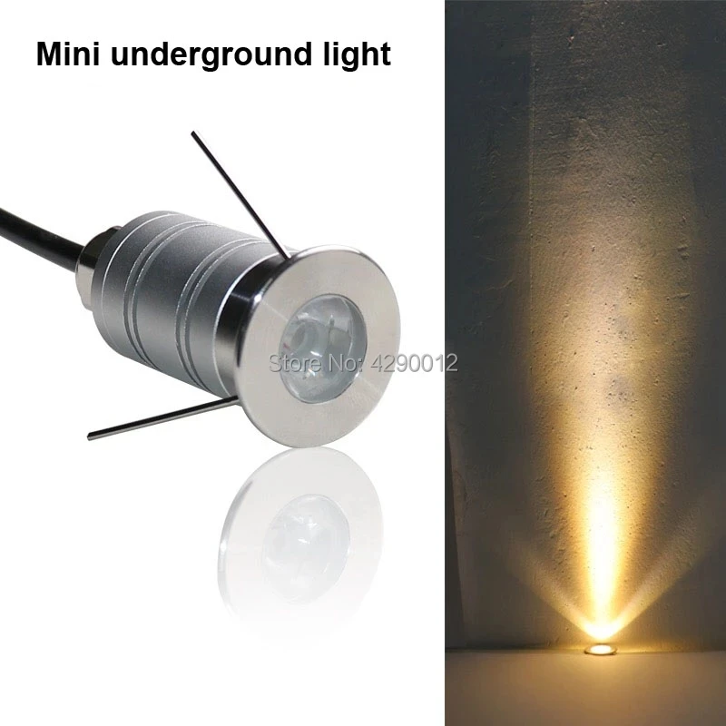 

12V 1W LED Underground Light IP67 15D Buried Mini Outdoor floor light Inground Garden Path Yard Landscape Lamp