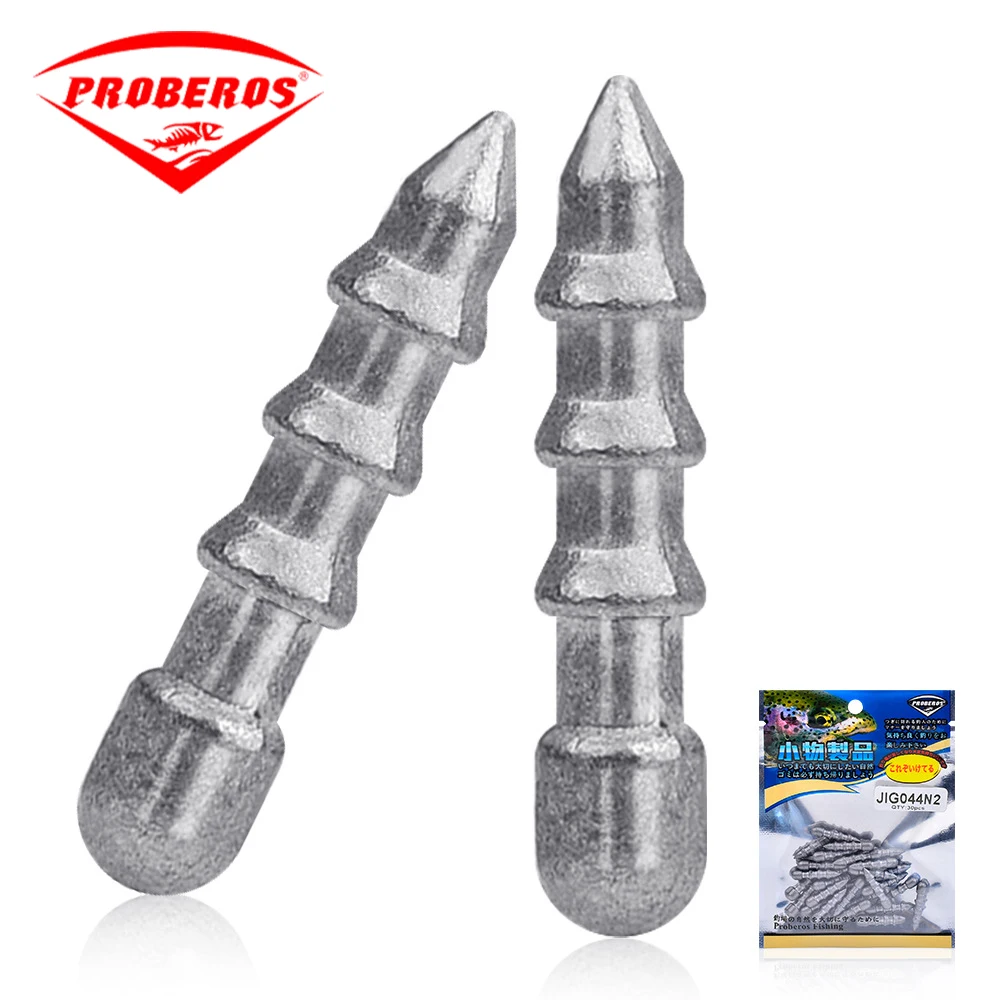 30 Stücke Weiche Köder Gewicht Sinker für Köder Angelgerät Zubehör Stecker Angeln Nagel Gewicht Rig für Weiche Silikon Wurm Köder