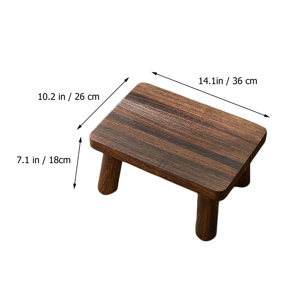 Square Mini Stool Wooden Step Stools For Foot Stool Small Bed Child Bedroom Bathroom Kitchen Childrens Stools Wooden