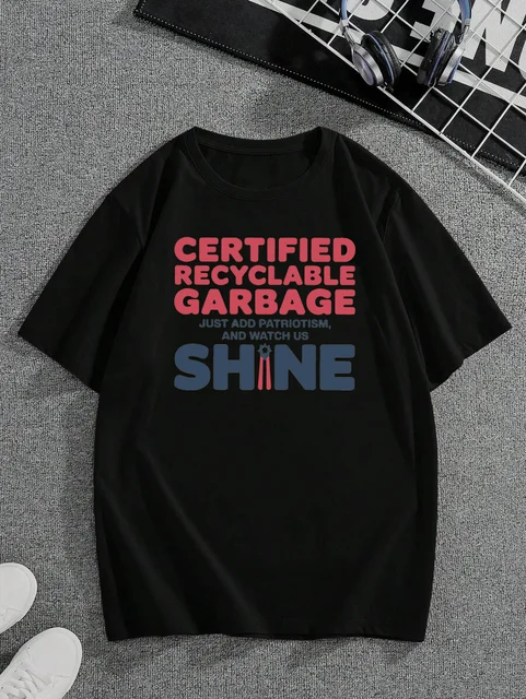 Trump‘s slogan graphic short-sleeves cotton T-shirt 1