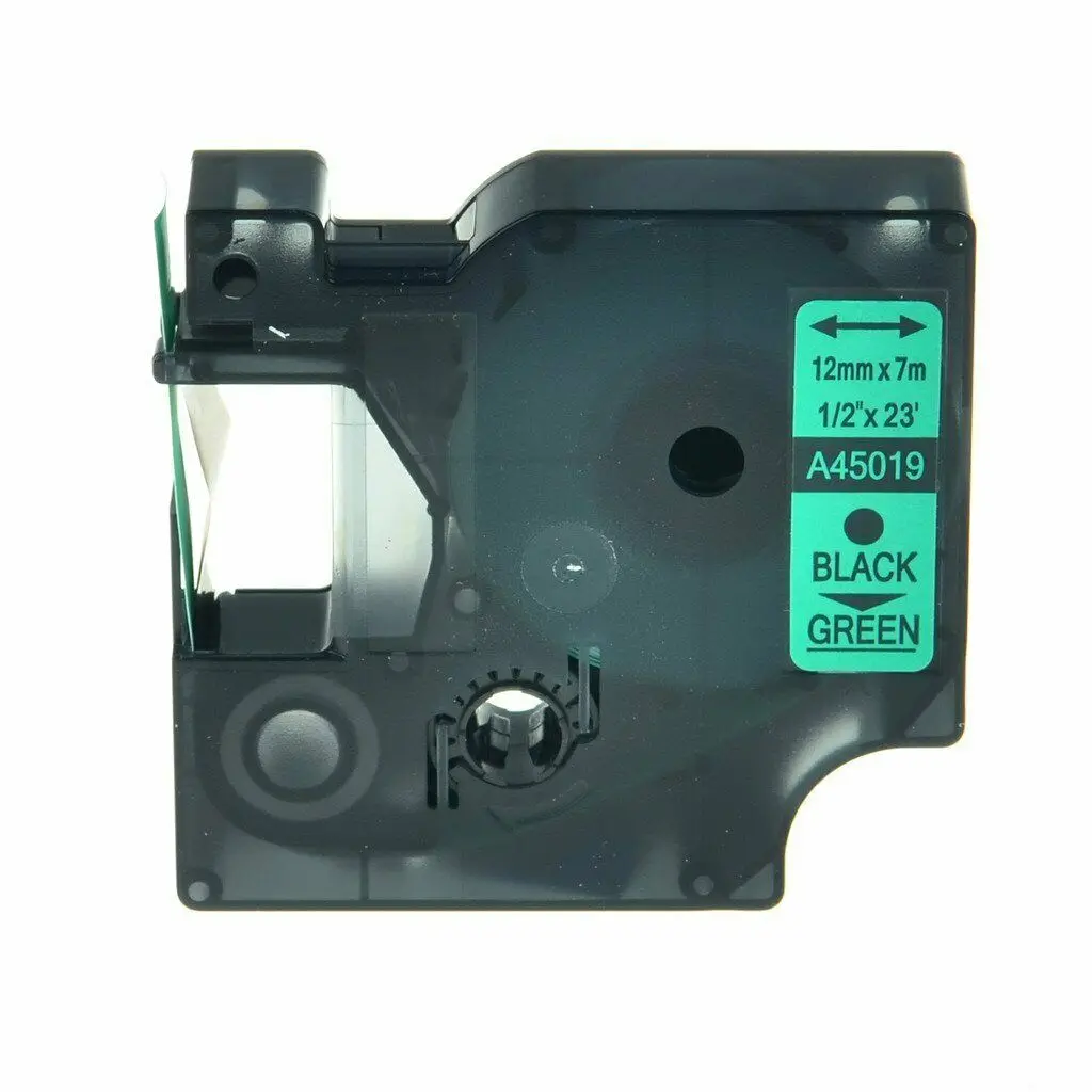 Black on White Dymo D1 Label Tape, Various Widths