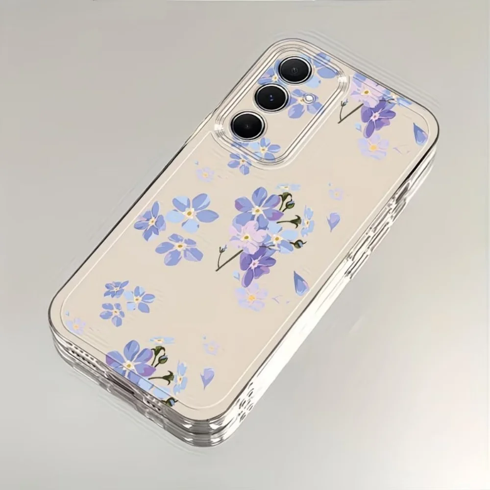 Watercolor Floral Clear Soft Anti-Fall Phone Case TPU Cover