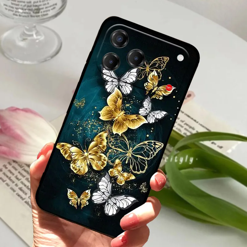Luxury TPU Silicone Soft Back Cover for ZTE Blade V80 Pro 4G - Elegant  Coque